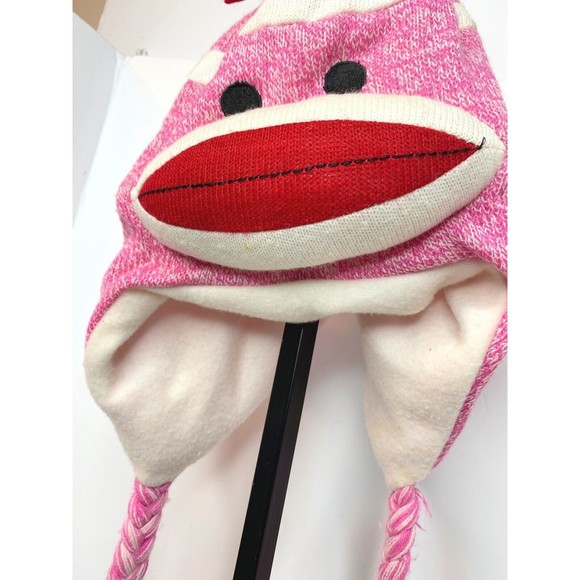 Original Sock Monkey Hat Pink Ages 3 and Up Plushland - Picture 7 of 16